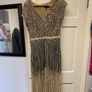 RE-listed- Adrianna Papel long gown/dress